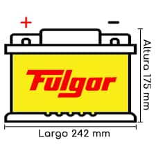 Bateria Fulgor 22i 800 amps